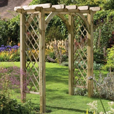 Forest Ultima Wooden Garden Pergola Arch 6'x4' Price Comparisons | Compare The Build