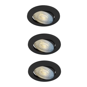 Calex Smart 5W Adjustable Black LED Downlight - Pack of 3 Price Comparisons | Compare The Build