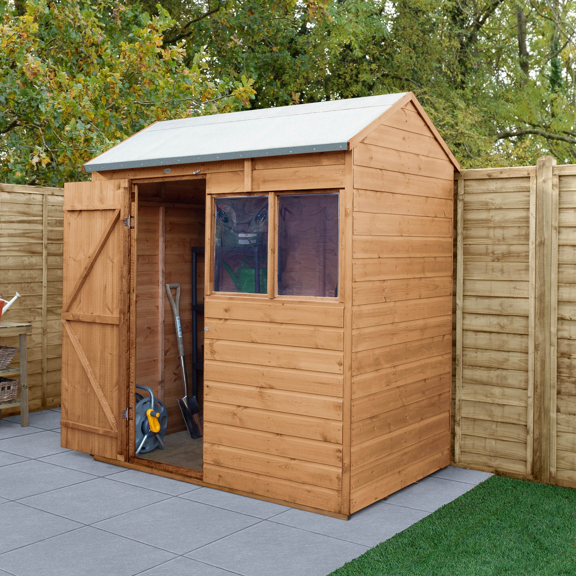 Forest 6X4 Reverse Apex Dip Treated Shiplap Shed With Floor - Assembly Service Included Price Comparisons | Compare The Build