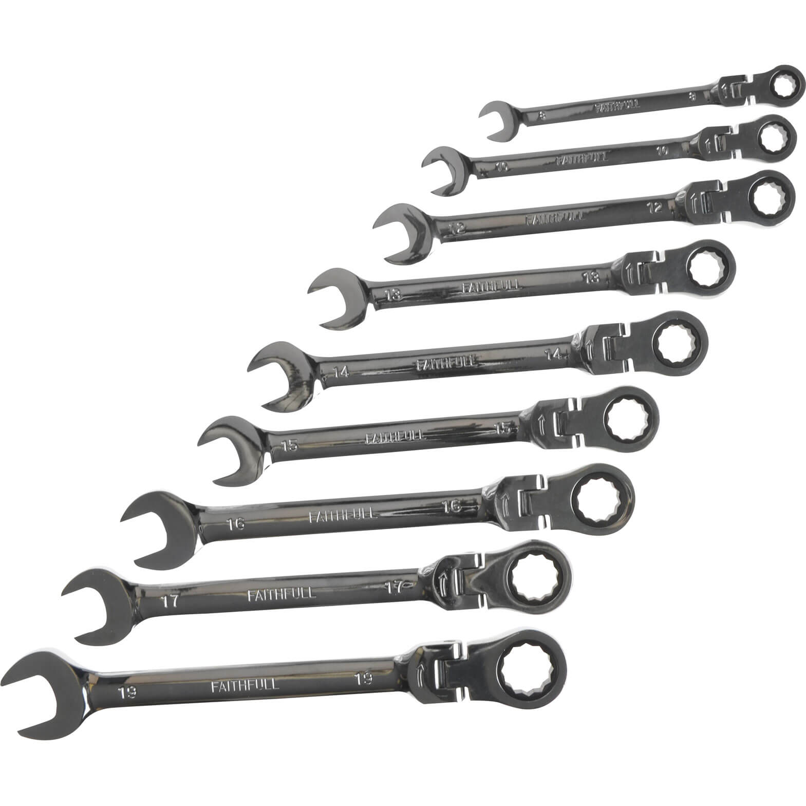 Faithfull 9 Piece Flexible Ratchet Combination Spanner Set Price Comparisons | Compare The Build