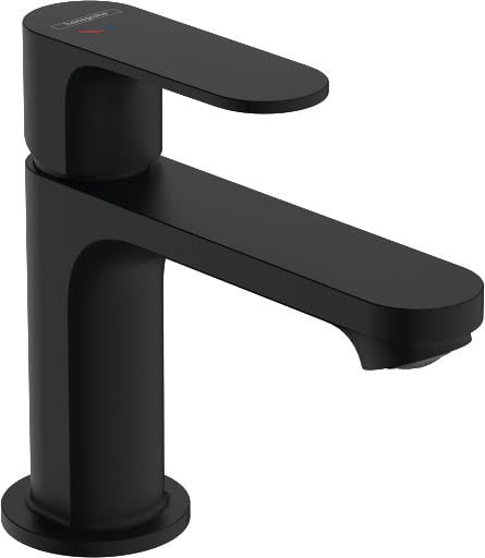 hansgrohe Rebris S 80 CoolStart Basin Mixer Tap with Pop-Up Waste - Matt Black Price Comparisons | Compare The Build