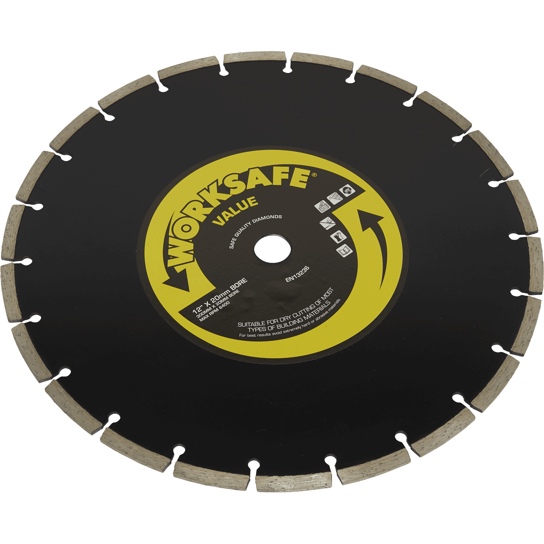 Sealey Worksafe Value Segmented Diamond Cutting Disc 300mm 20mm Price Comparisons | Compare The Build