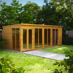 Power Sheds 18 x 8ft Pent Shiplap Dip Treated Summerhouse Price Comparisons | Compare The Build