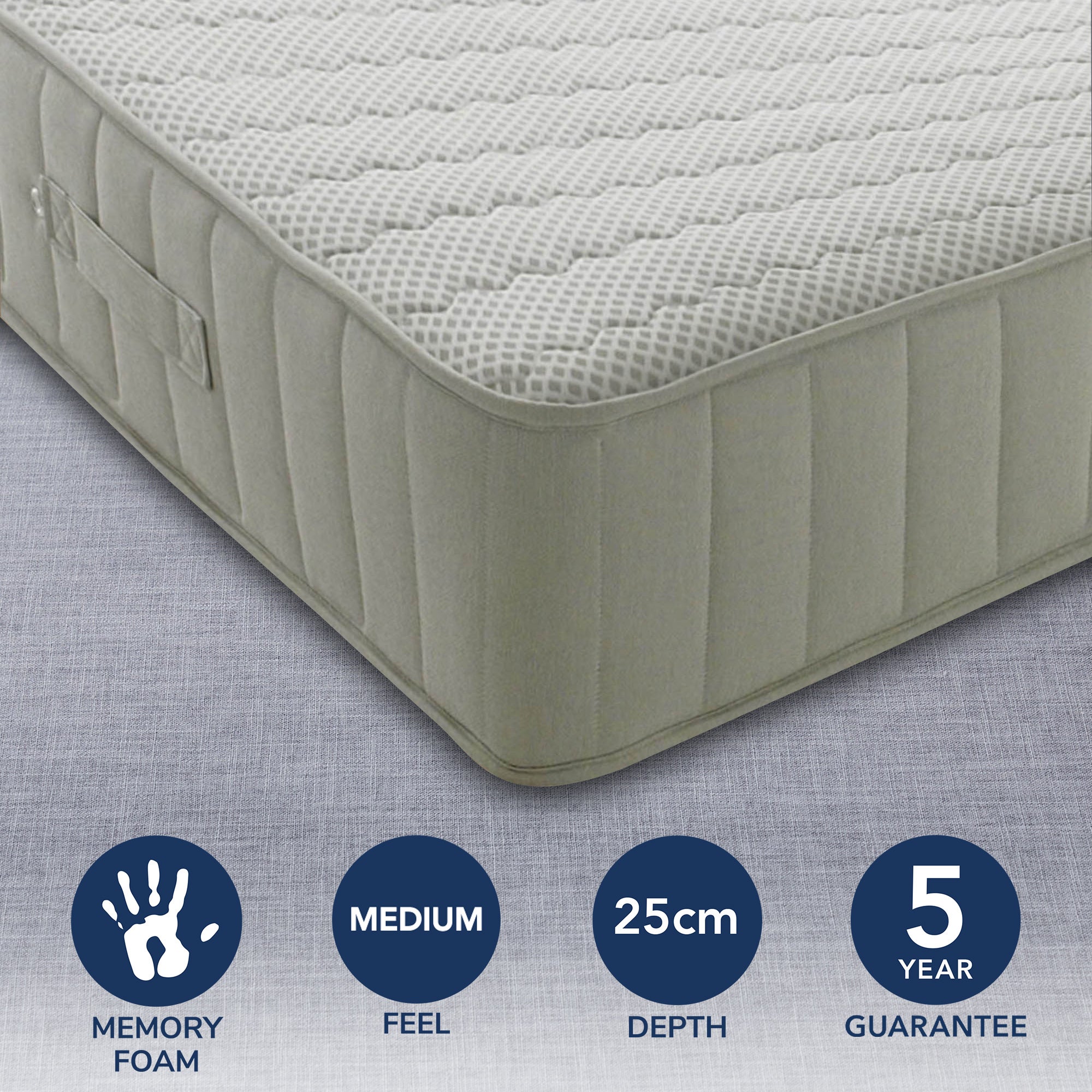 Memory Comfort Medium Mattress White Price Comparisons | Compare The Build