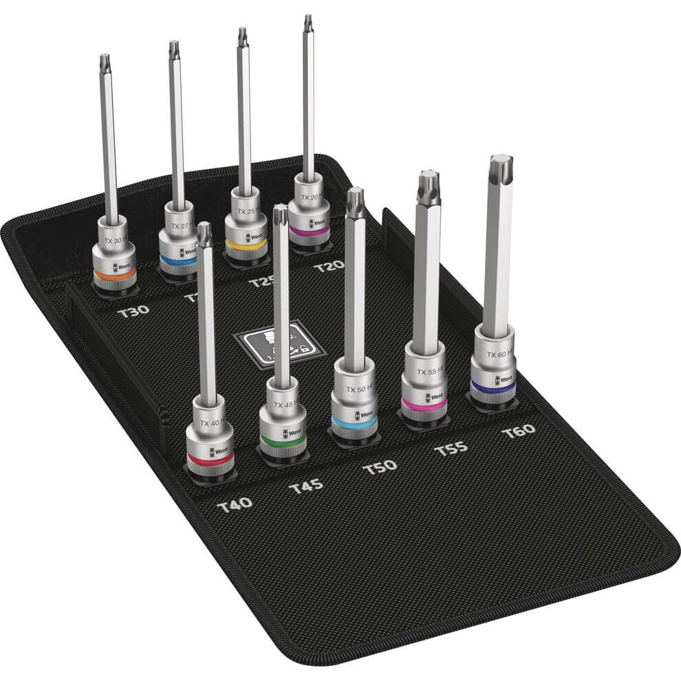 Wera 9 Piece 8767C 1/2 Drive Torx HF Zyklop Socket Set 1/2" Price Comparisons | Compare The Build