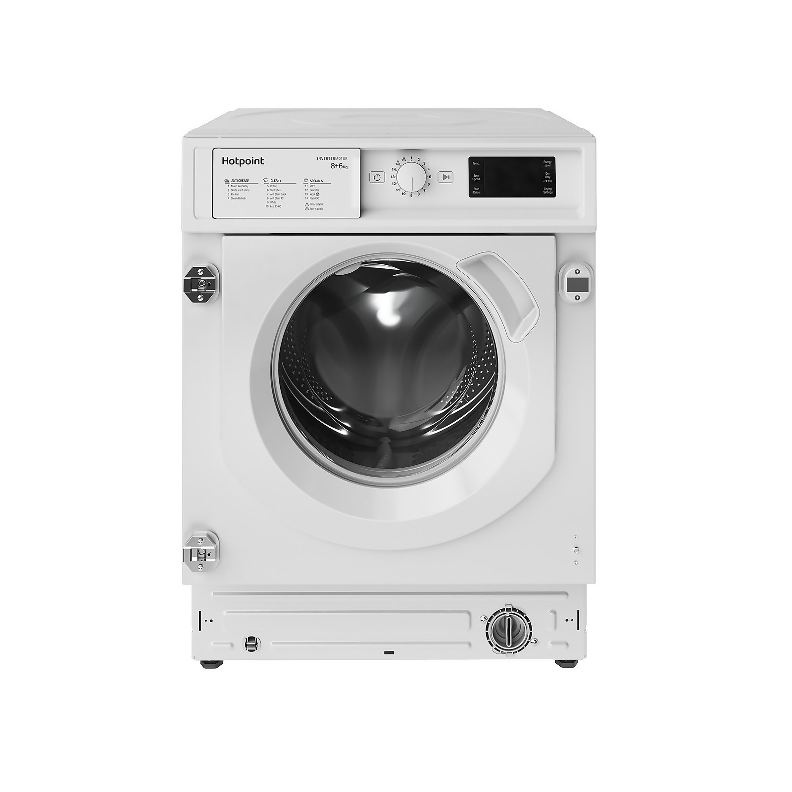 Hotpoint BIWDHG861485UK Integrated 8Kg / 6Kg Washer Dryer with 1400 rpm - White | Compare The Build