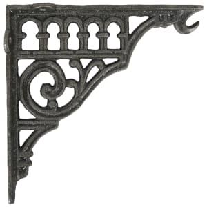 Roman with Hook Steel Shelf Bracket - 200 x 200mm | Compare The Build