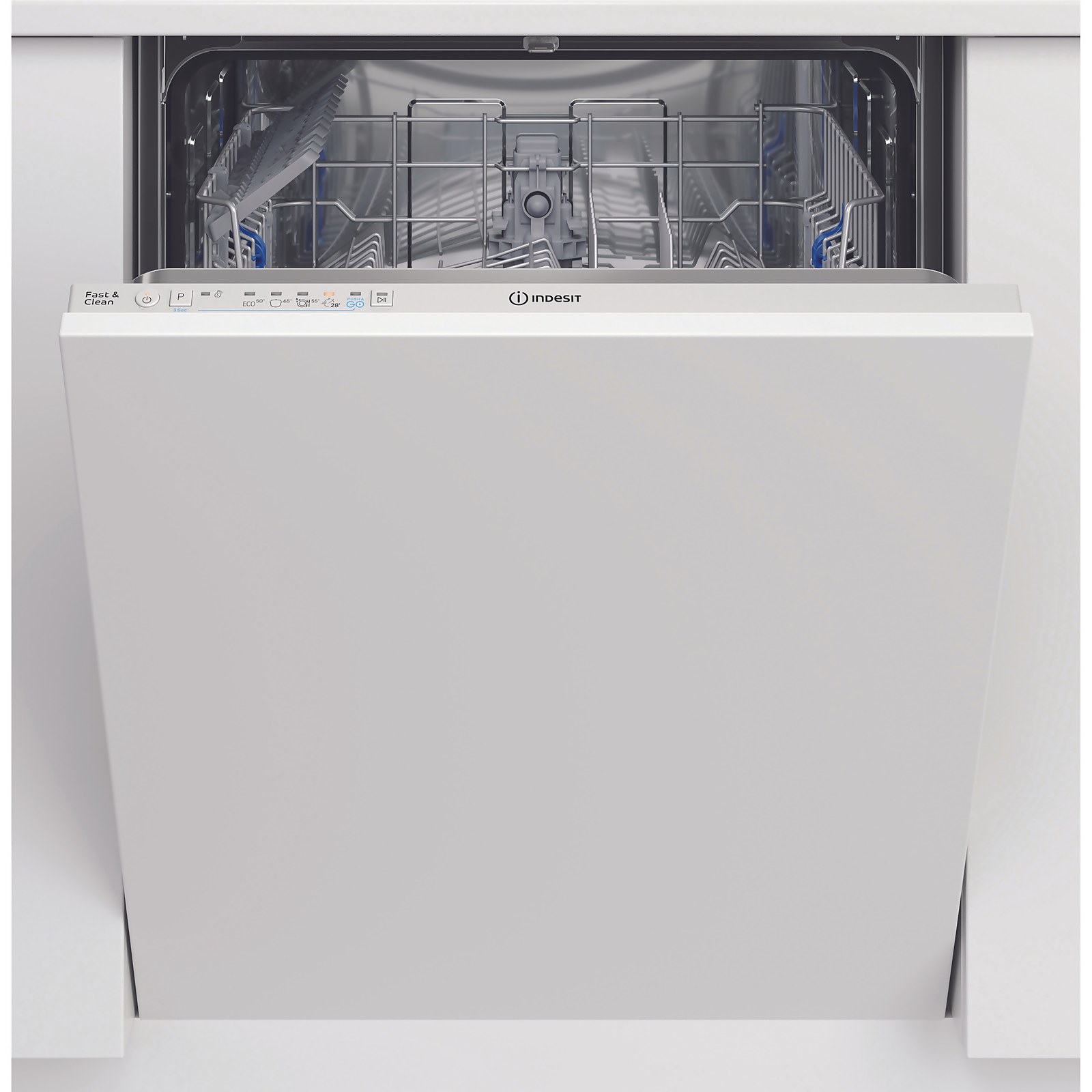 Indesit DIE2B19UK Fully Integrated Standard Dishwasher - White Control Panel with Fixed Door Fixing Kit Price Comparisons | Compare The Build