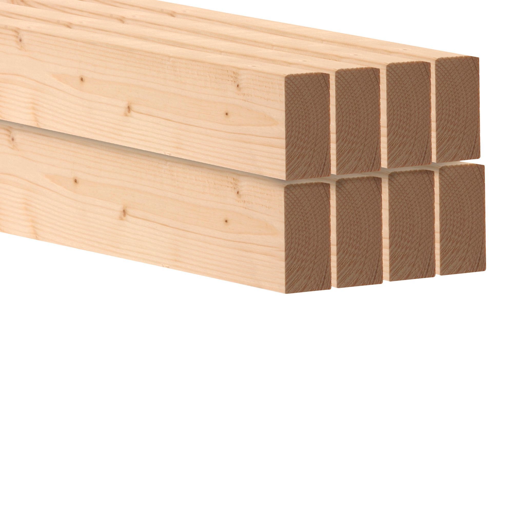 Round edge Spruce CLS timber (L)2.4m (W)63mm (T)38mm, Pack of 8 | Compare The Build