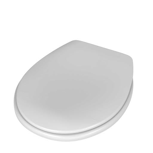 NymaCARE White Toilet Seat With Lid And Stainless Steel Pillar Hinge  - 260016/WH Price Comparisons | Compare The Build