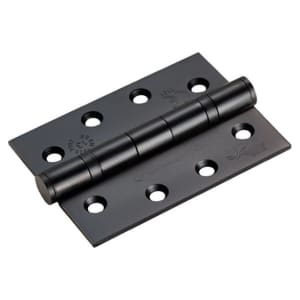 Grade 13 102 x 76 x 3mm Ball Bearing Door Hinge - Matt Black Price Comparisons | Compare The Build