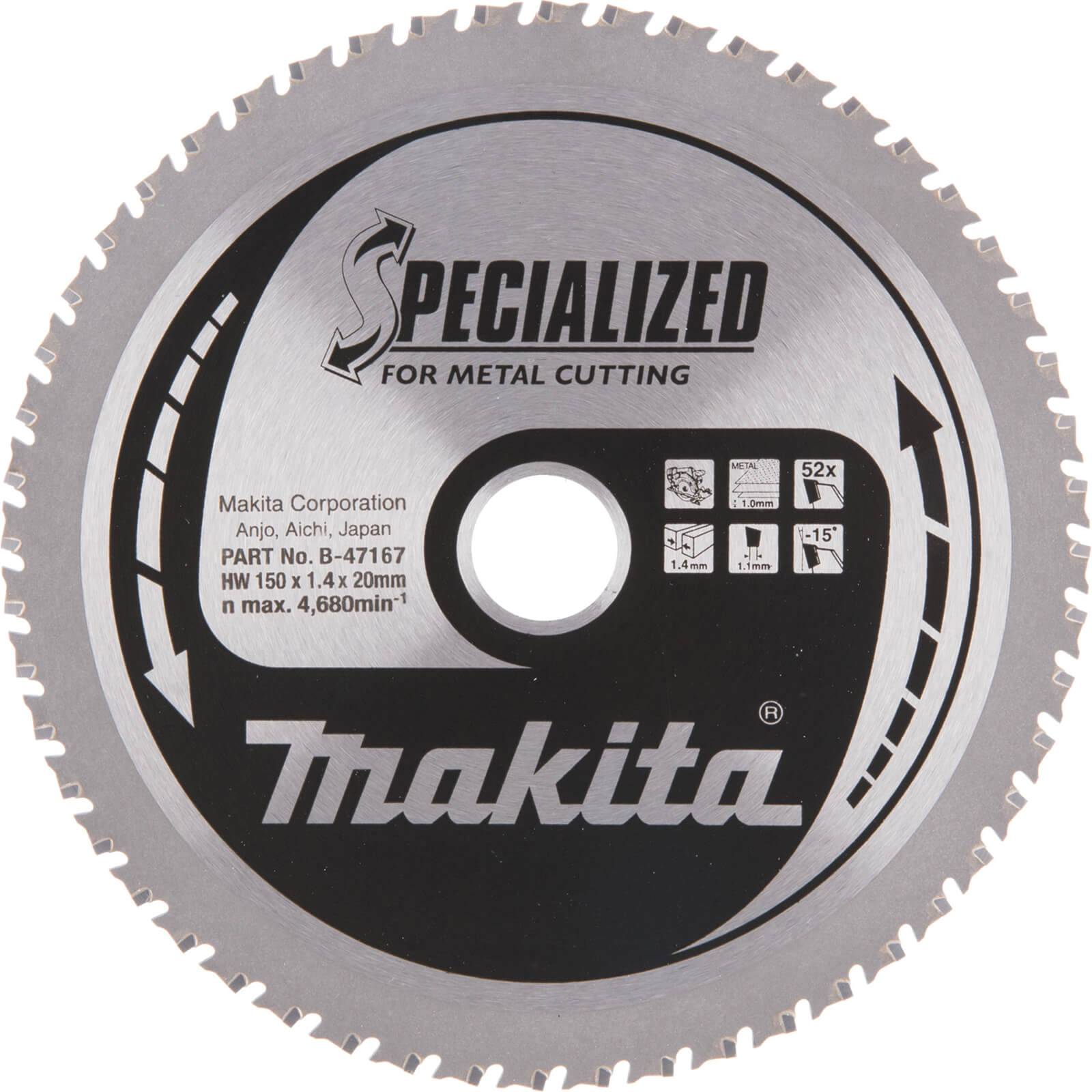 Makita SPECIALIZED Cordless Sheet Metal Cutting Saw Blade 150mm 52T 20mm Price Comparisons | Compare The Build