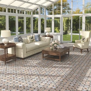 Wickes Central Park Patterned Ceramic Wall & Floor Tile - 316 x 316mm Price Comparisons | Compare The Build