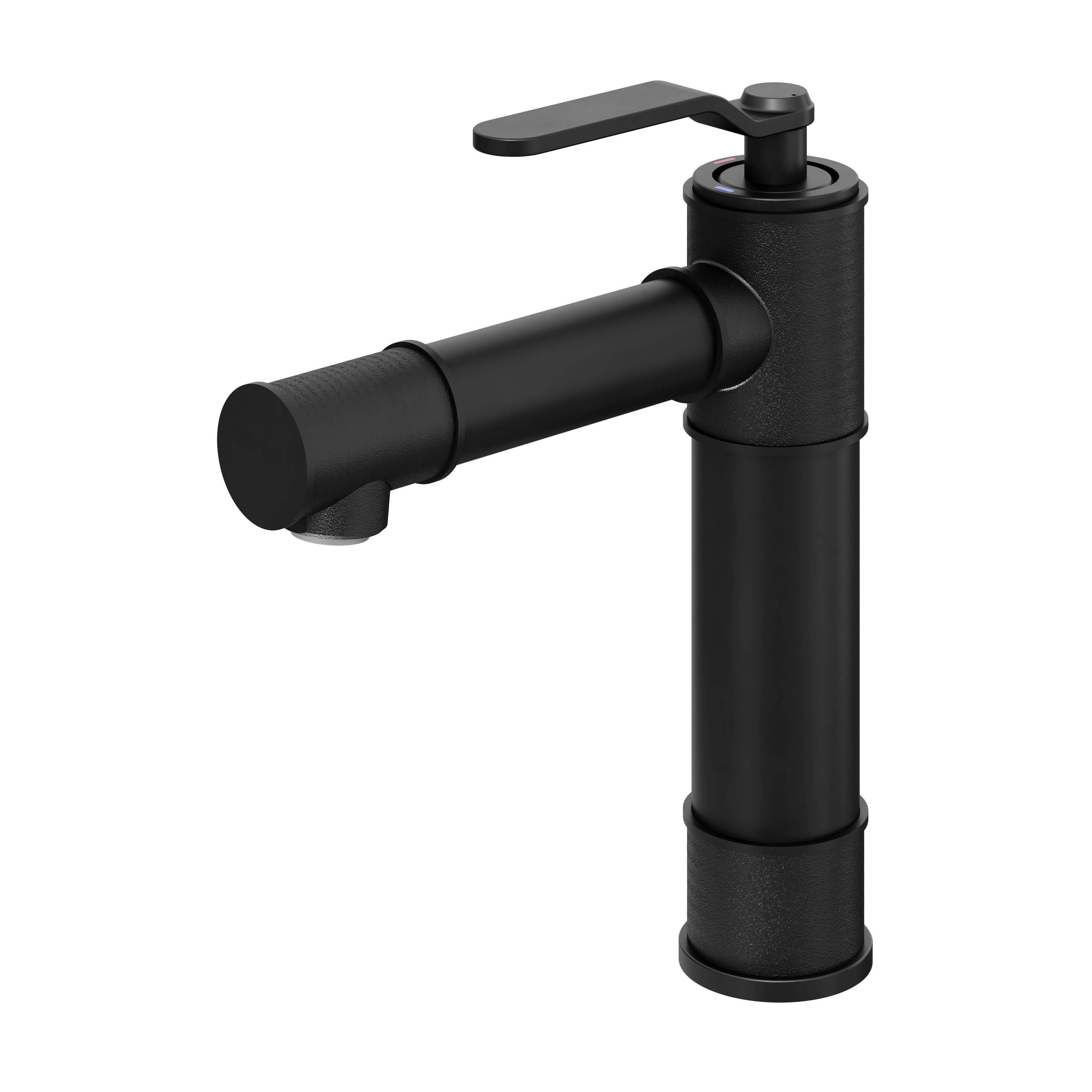 GoodHome Sauga 1 Lever Single-Flow Black Tall Basin Mono Mixer Tap Price Comparisons | Compare The Build