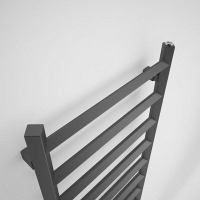 Terma Crystal Modern Grey Towel Warmer (W)500mm X (H)1560mm Price Comparisons | Compare The Build