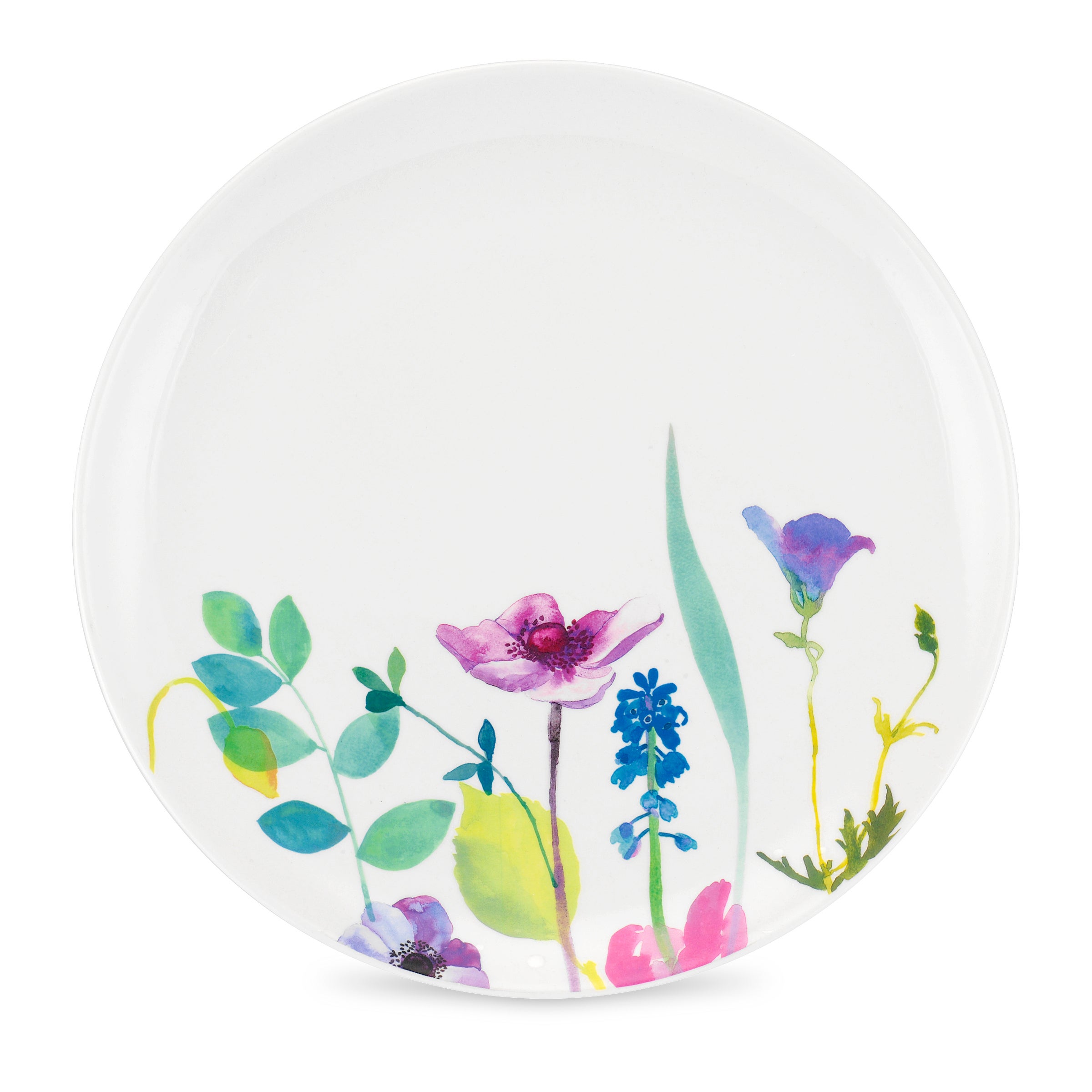 Portmeirion Set of 4 Water Garden Coupe Dinner Plates MultiColoured Price Comparisons | Compare The Build