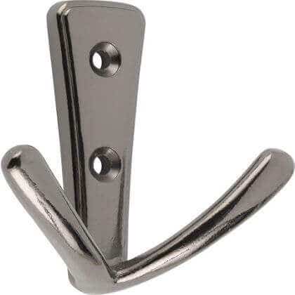 Modern Design Black Nickel Wide Double Robe Hook - Wall/Door Mountable - Decohooks Price Comparisons | Compare The Build