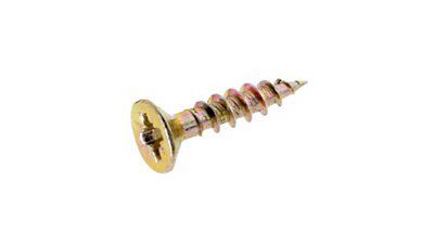 Avf Pz Flat Countersunk Yellow-Passivated Steel Screw (Dia)3.5mm (L)16mm, Pack Price Comparisons | Compare The Build