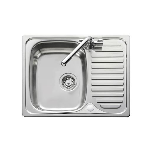 Leisure Euroline Stainless Steel 1 Taphole Kitchen Sink 1.0 Bowl, Reversible Drainer Price Comparisons | Compare The Build