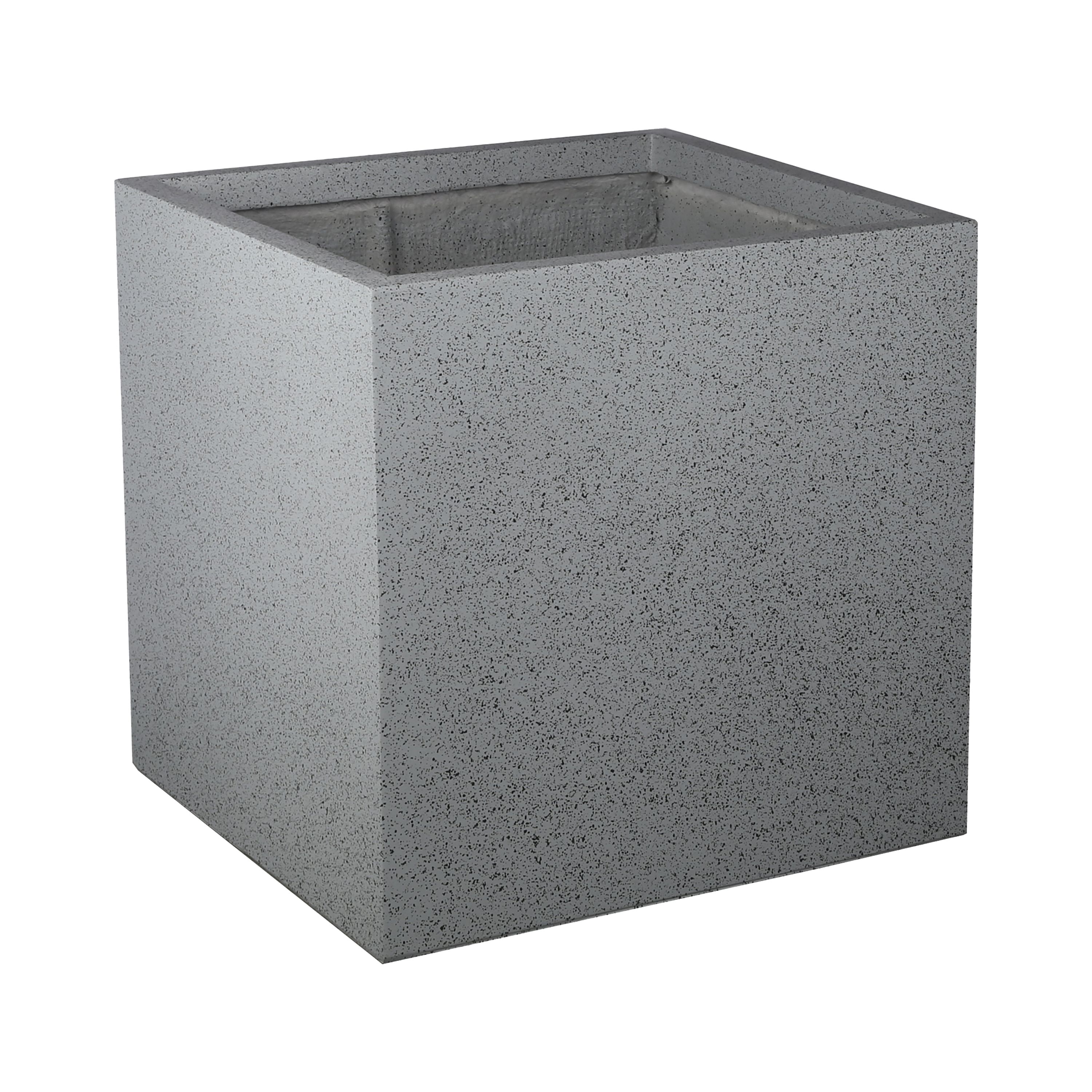 Verve Abava Grey Terrazzo Square Planter 50Cm Price Comparisons | Compare The Build