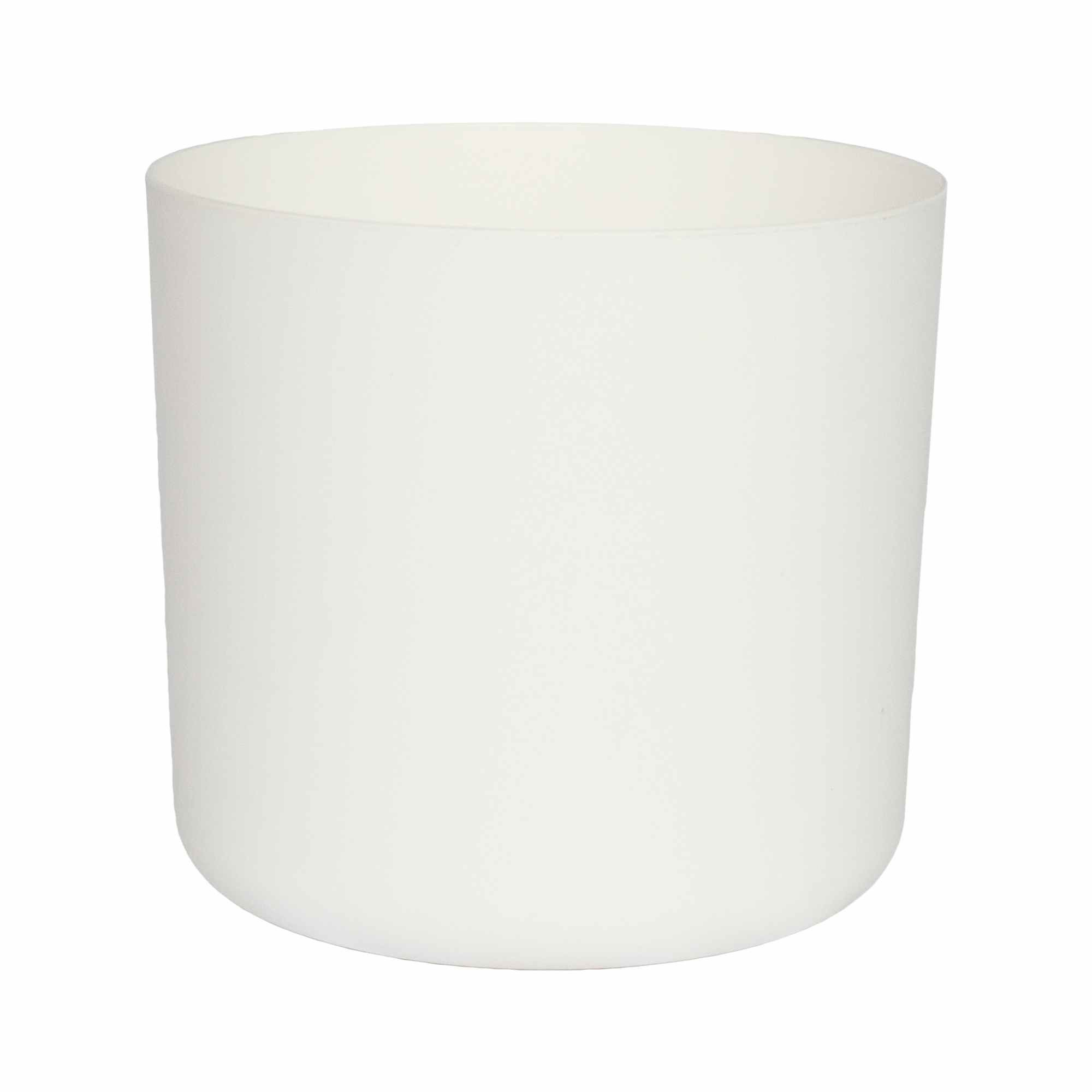 GoodHome White Plastic Round Plant Pot (Dia)13.5Cm | Compare The Build