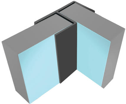 Multipanel Flush Corner Profile Type 100 Black - MPEXBL Price Comparisons | Compare The Build