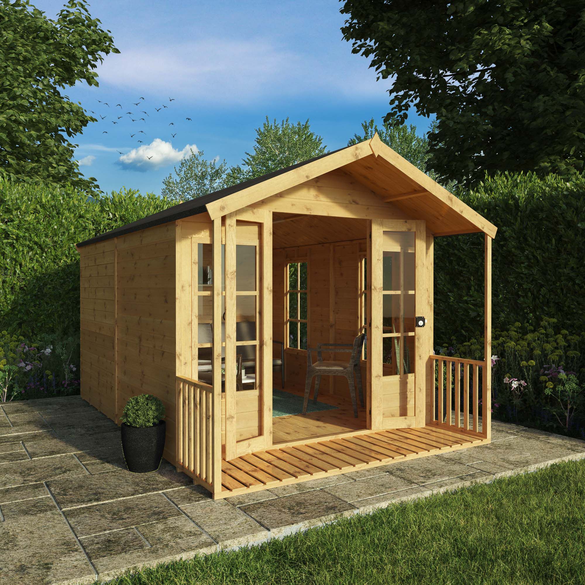 Mercia 12X8 Apex Shiplap Summer House With Double Door Price Comparisons | Compare The Build