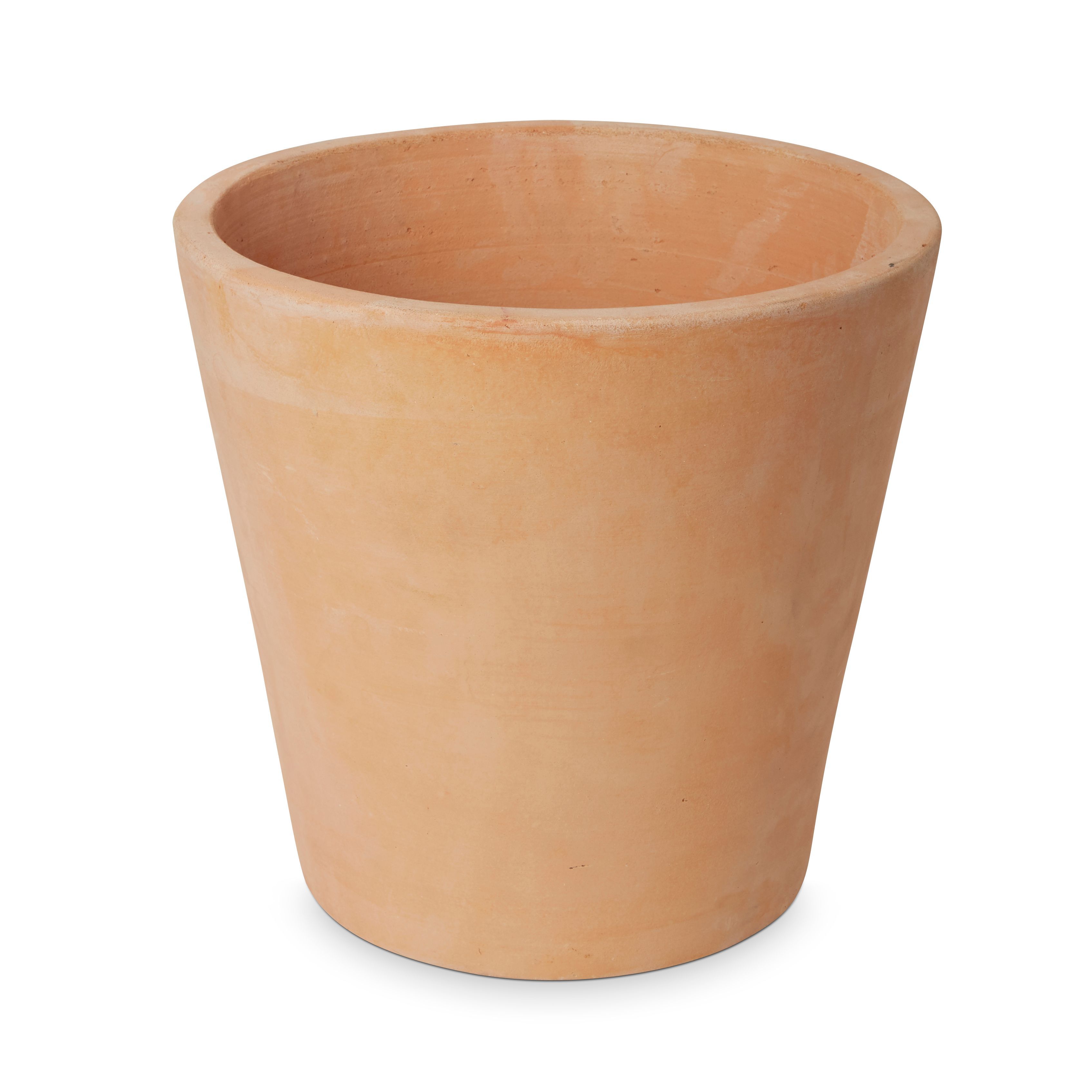 Verve Mali White Washed Terracotta Round Plant Pot (Dia)35Cm | Compare The Build