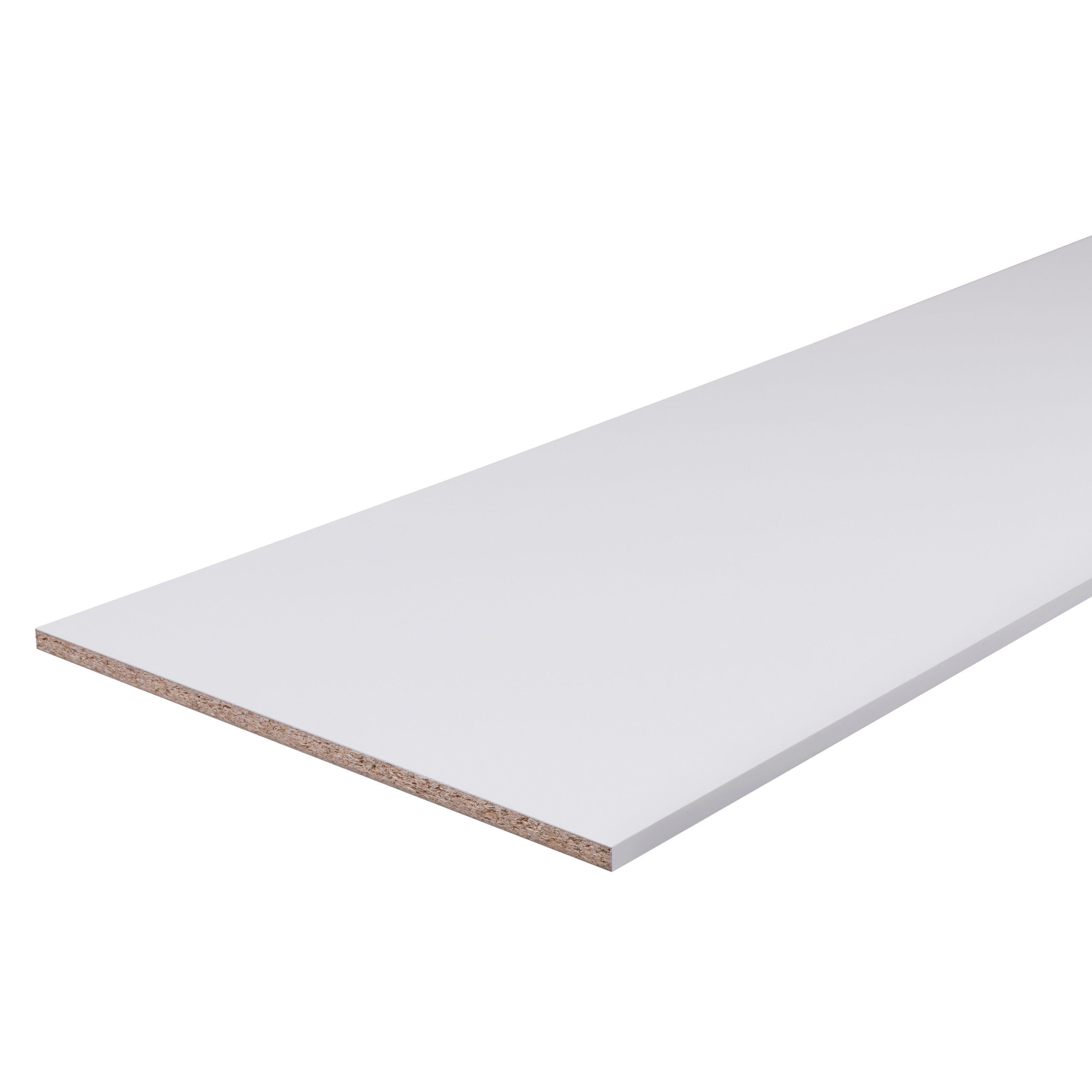 White Semi edged Chipboard Furniture board, (L)2m (W)150mm (T)16mm Price Comparisons | Compare The Build