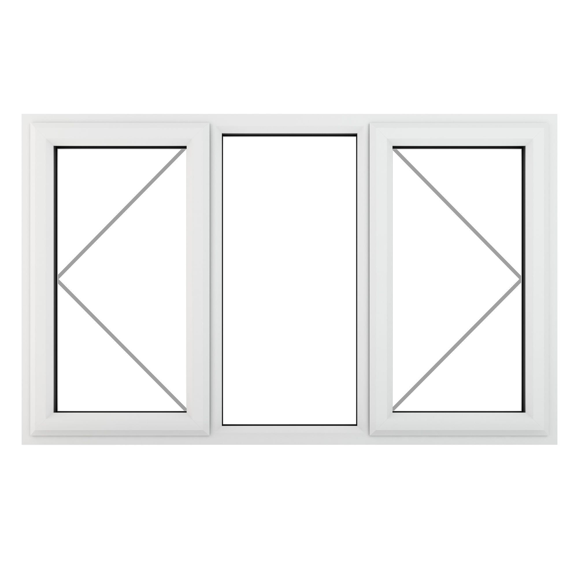 GoodHome Clear Double Glazed White Upvc Lh & Rh Window, (H)1190mm (W)1770mm | Compare The Build