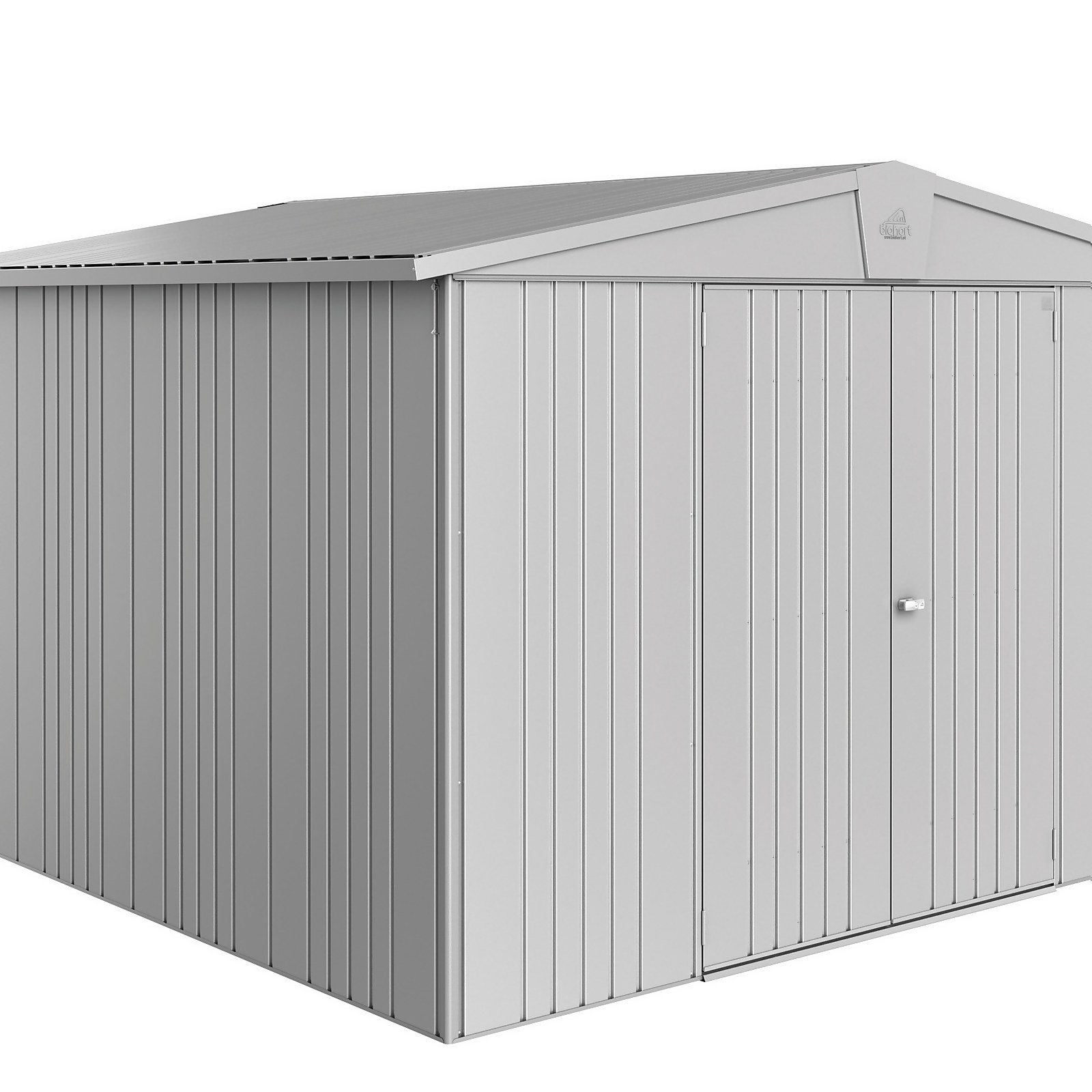 Biohort Europa Metal Garden Shed 10ft3 x 9ft8 Size 7 - Metallic Silver Price Comparisons | Compare The Build