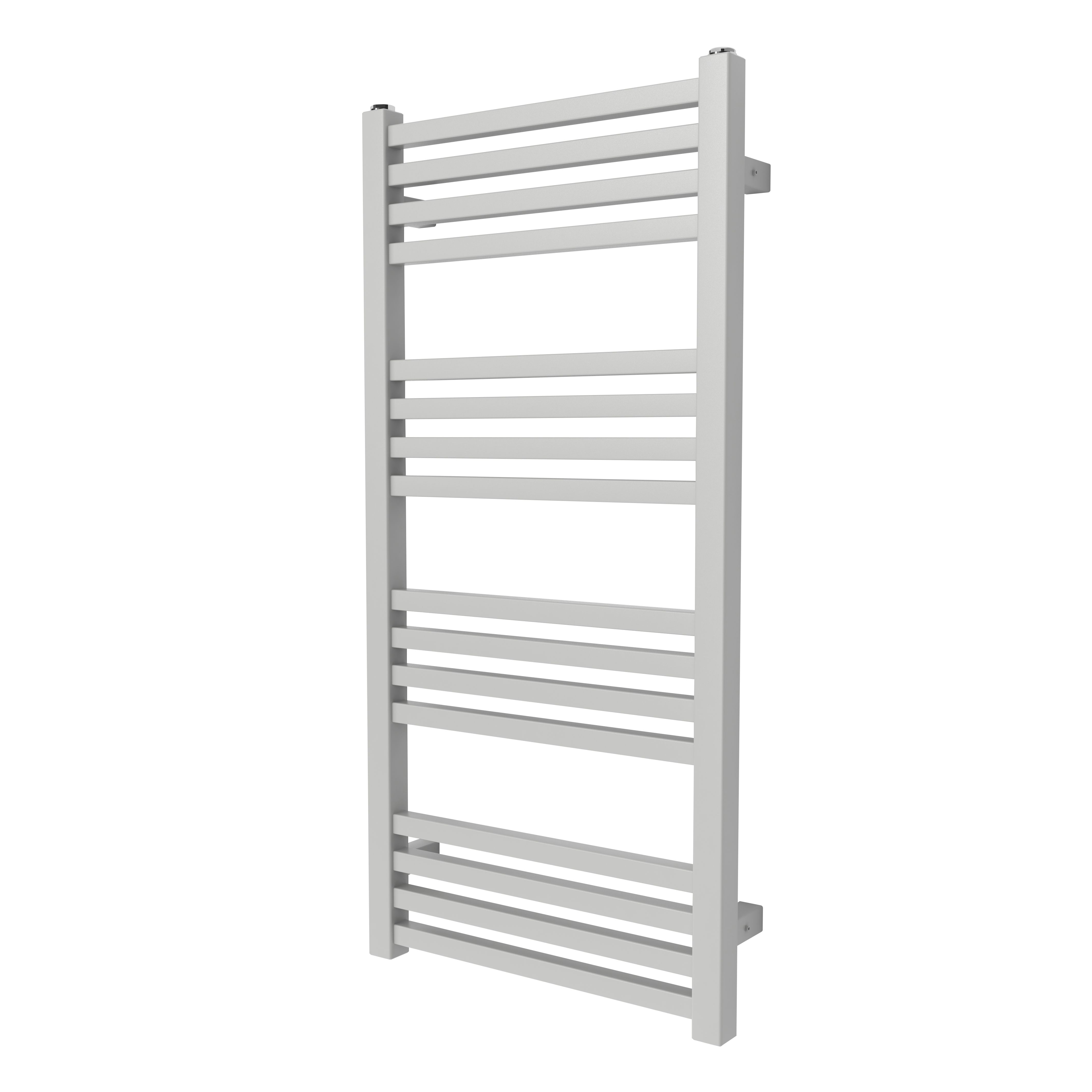 GoodHome Duala, Grey Vertical Flat Towel Radiator (W)400mm X (H)828mm | Compare The Build