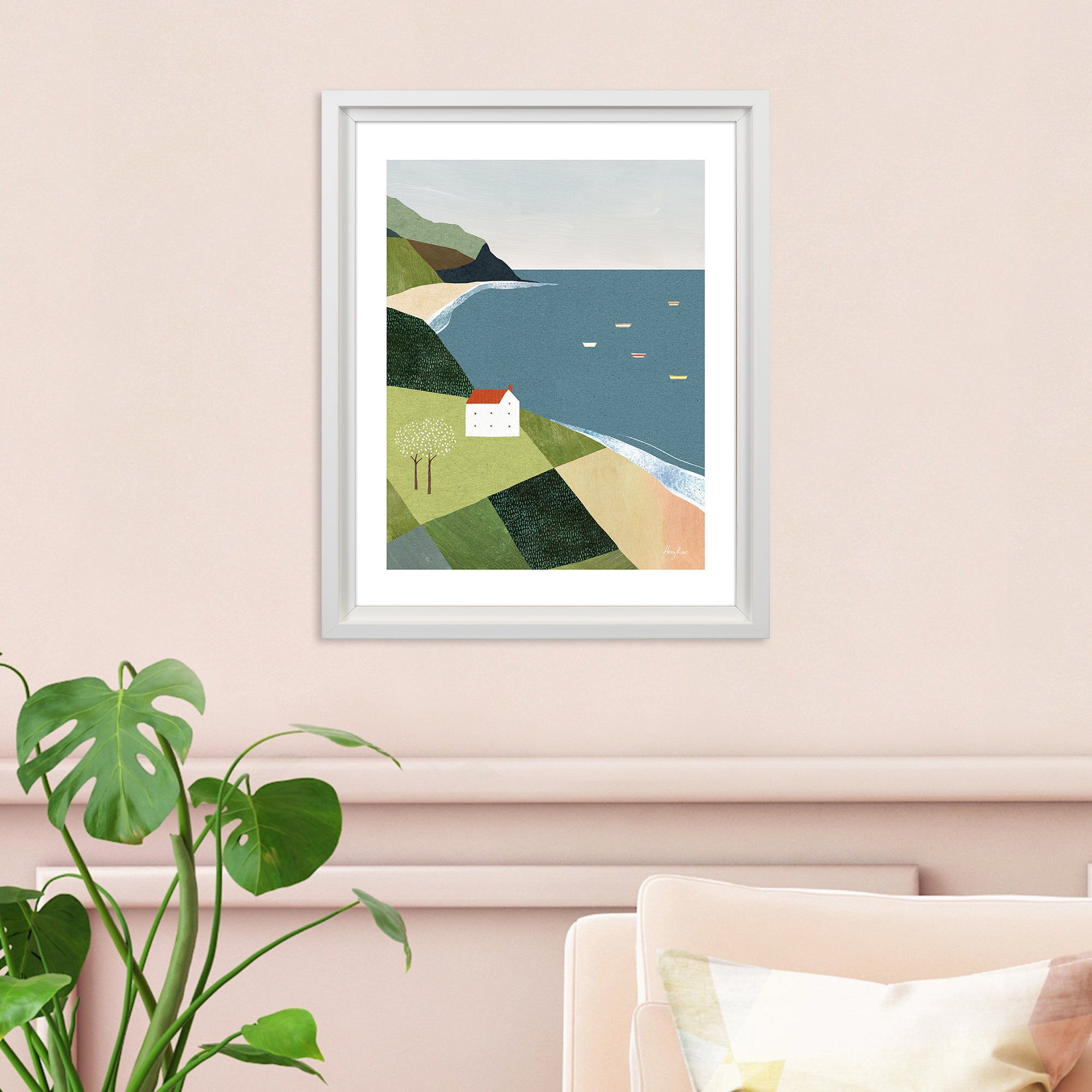 The Art Group House On The Cliff Framed Print MultiColoured Price Comparisons | Compare The Build