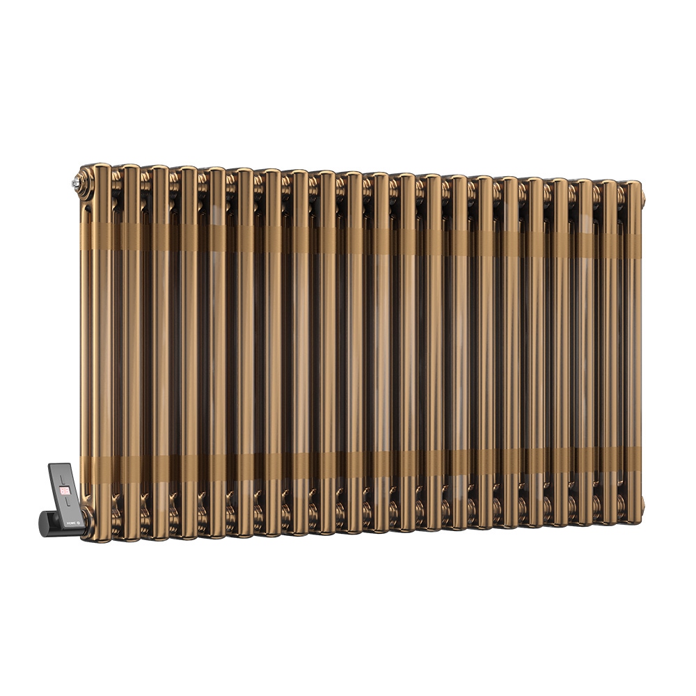 DQ Modus 2 Column Horizontal Radiator, Brass Lacquer, 600mm x 692mm (Electric) Price Comparisons | Compare The Build