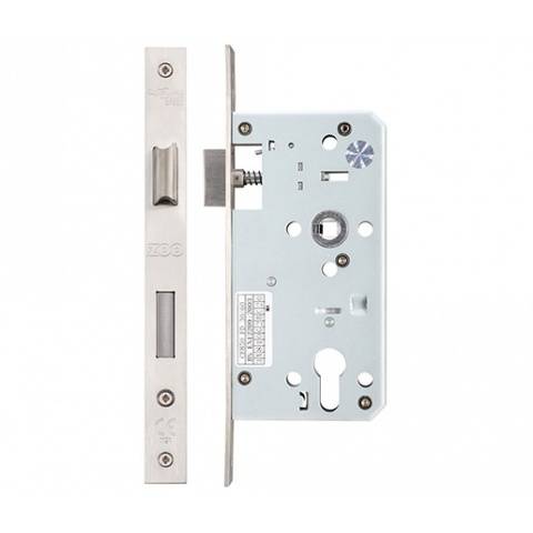 Satin Stainless Steel DIN Euro Profile Sashlock Case Zoo - 72mm Centres | Compare The Build