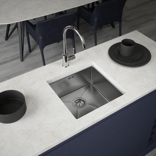 Sauber Stainless Steel Undermount Inset Single Bowl Kitchen Sink | Compare The Build