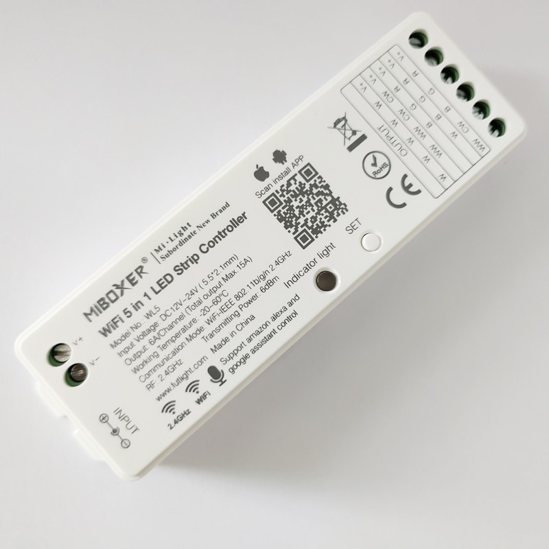 5 In 1 LED Strip Controller, App, Alexa & Google Home Controlled Price Comparisons | Compare The Build