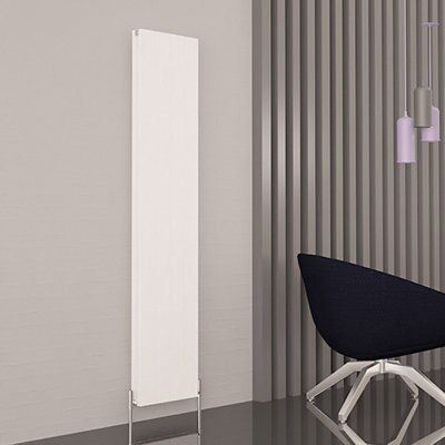 Carisa Monza Vertical Designer Radiator, White (W)375mm (H)1800mm Price Comparisons | Compare The Build