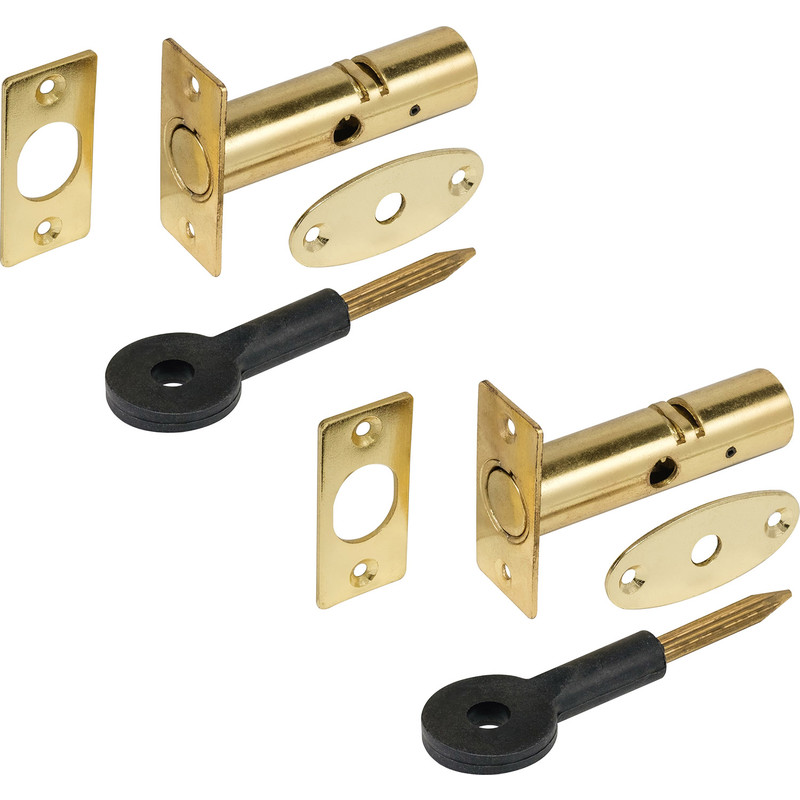 Eclipse Rack Bolt (2 Pack) in Brass Price Comparisons | Compare The Build