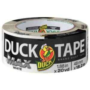 Duck Max Strength White Cloth Tape - 48mm x 18.2m Price Comparisons | Compare The Build