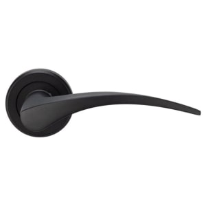 Serozzetta Olivier Matt Black Round Rose Door Handle - 1 Pair Price Comparisons | Compare The Build