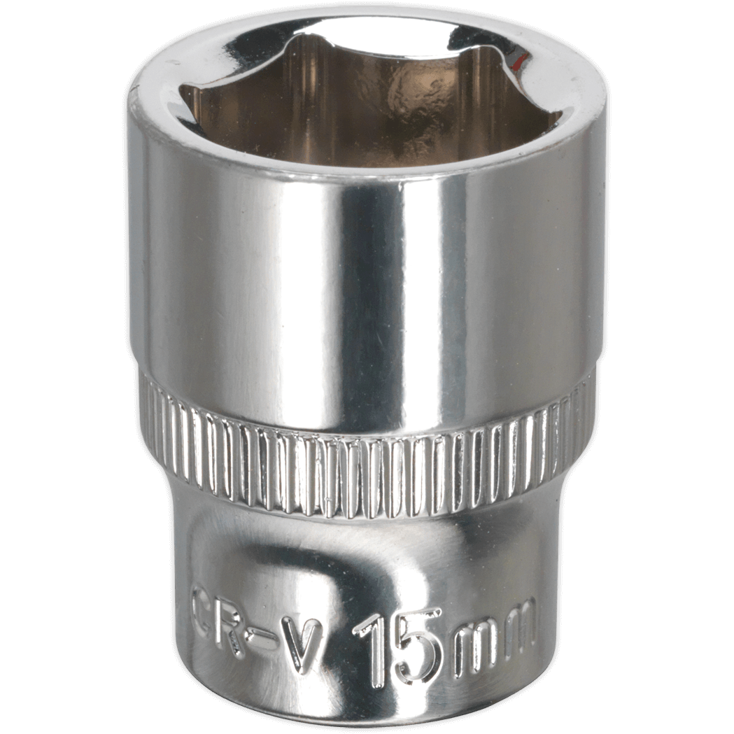 Sealey 3/8" Drive Hexagon WallDrive Socket Metric 3/8" 15mm | Compare The Build