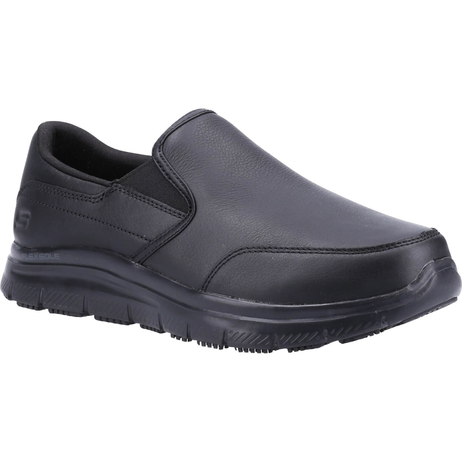 Skechers Bronwood Mens Wide Fit Slip Resistant Work Shoes Black Size 10 Price Comparisons | Compare The Build
