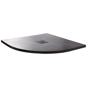 Wickes 35mm Black Textured Quadrant Shower Tray - 800 x 800mm Price Comparisons | Compare The Build