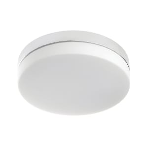 Sensio Hudson Glass Flat Round LED Ceiling Light - 18W | Compare The Build