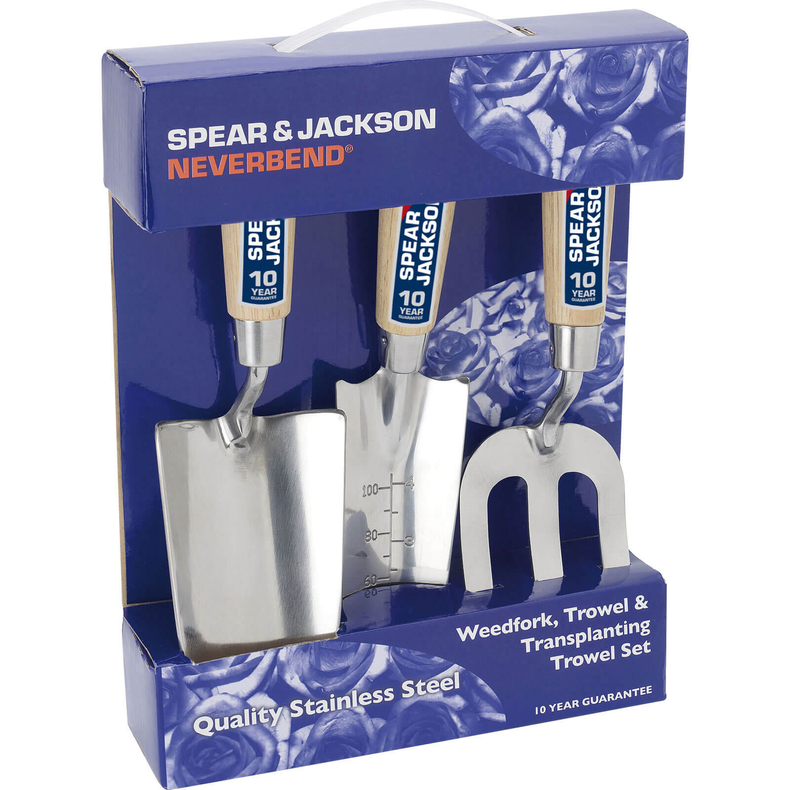 Spear and Jackson 3 Piece Neverbend Stainless Steel Hand Trowel and Weedfork Set Price Comparisons | Compare The Build