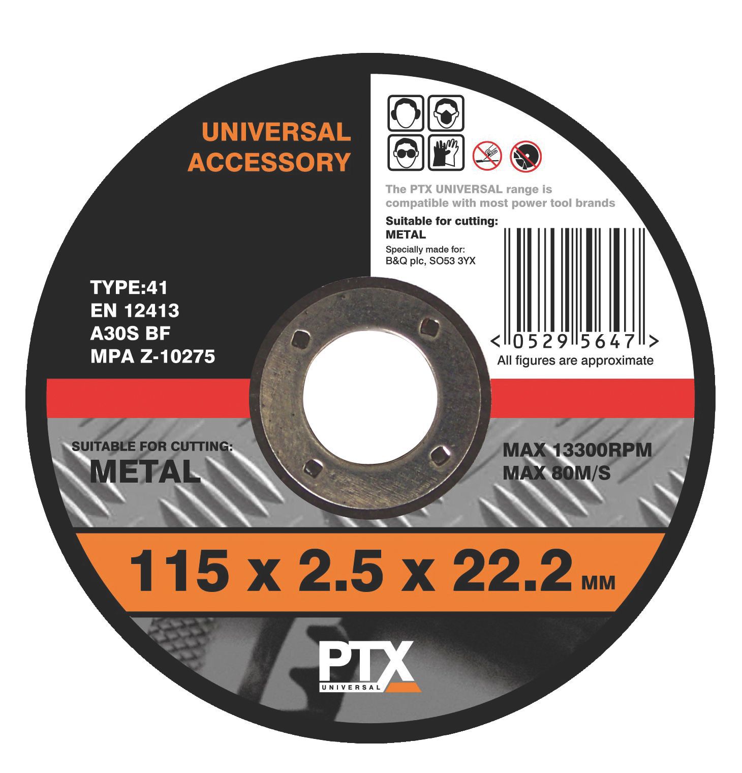 Ptx (Dia)115mm Flat Metal Cutting Disc Price Comparisons | Compare The Build