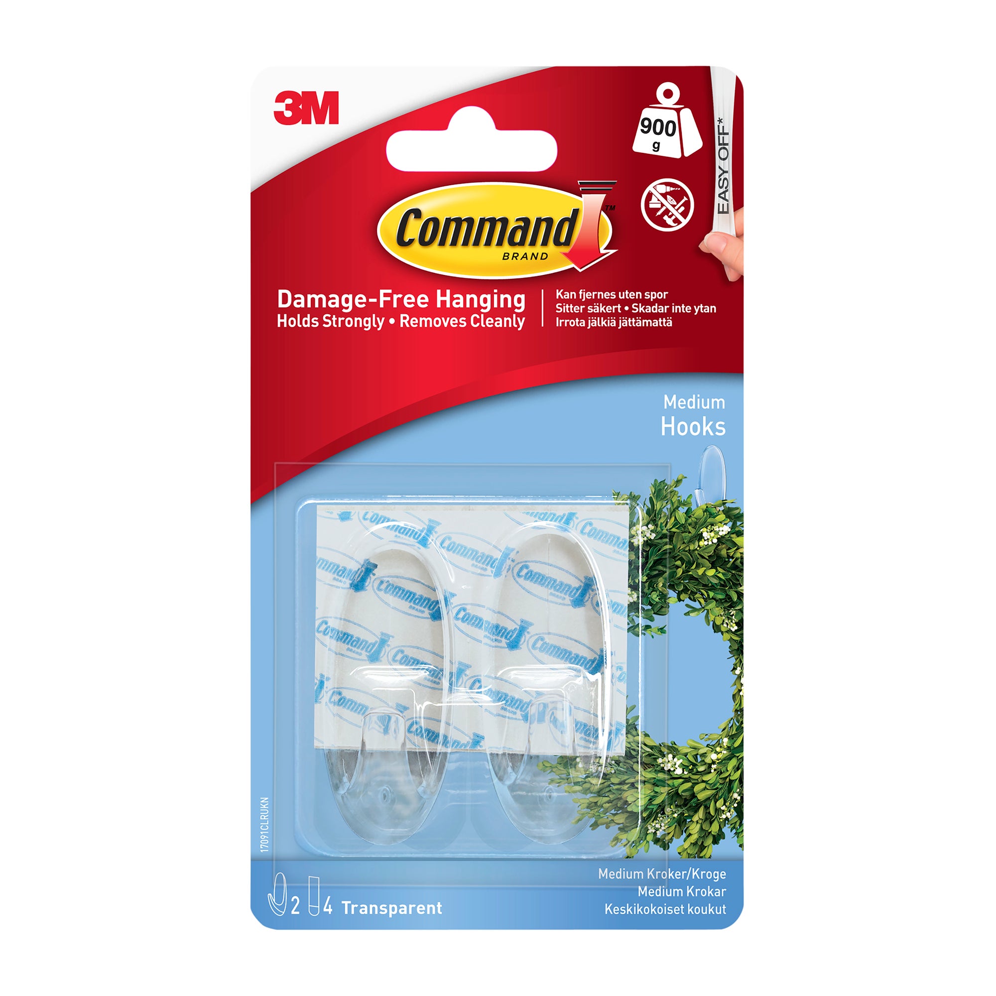 Pack of 2 Decorating Command Hooks Clear Price Comparisons | Compare The Build