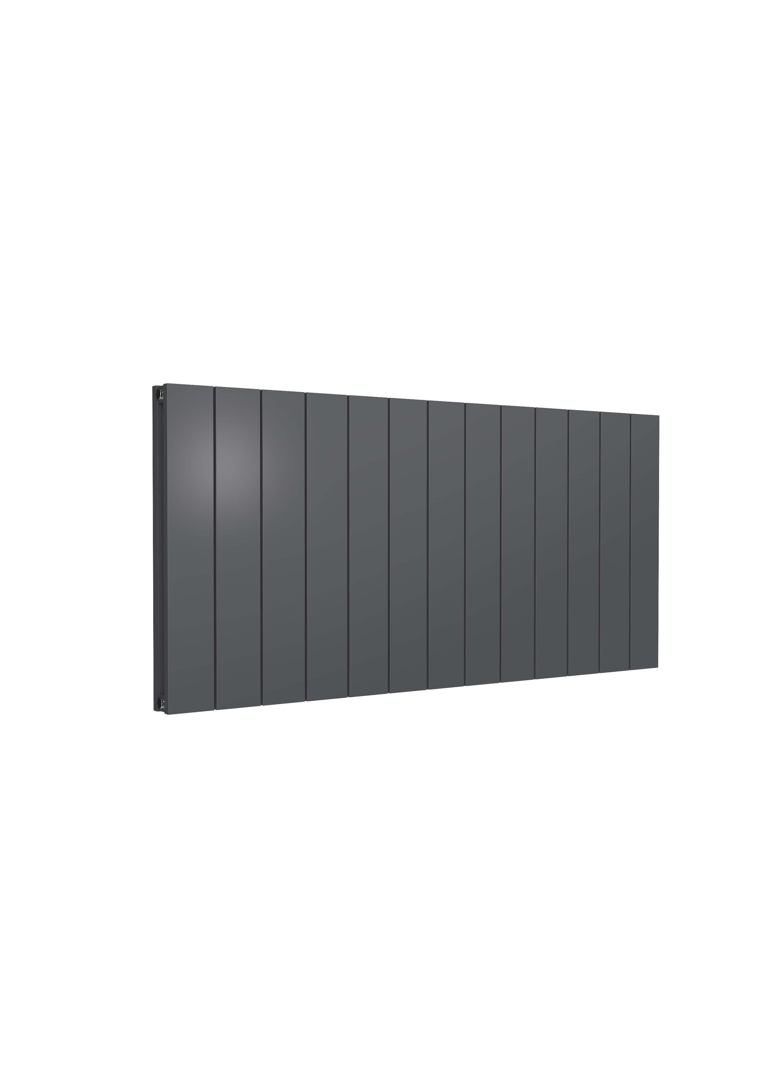 Reina Casina Horizontal Aluminium Designer Radiator, Anthracite, 600mm x 1230mm Price Comparisons | Compare The Build