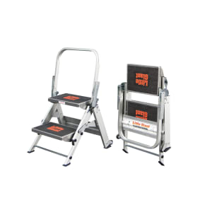 Tb Davies Little Giant 2 Tread Safety Aluminium Stepadder Price Comparisons | Compare The Build